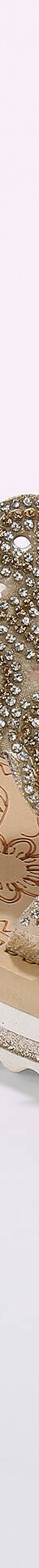 Mules bijoux compensées, empiècements strassés et perlés (doré) Mules bijoux compensées, empiècements strassés et perlés (doré)